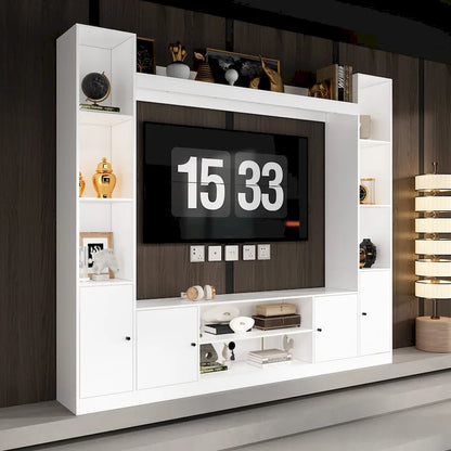 TV Stand/Electric Fireplace Ensemble Cozy Stylish Living Room Solution