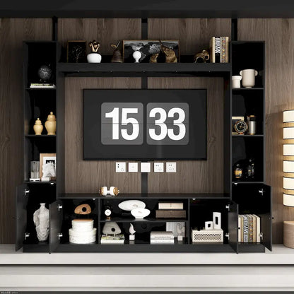 TV Stand/Electric Fireplace Ensemble Cozy Stylish Living Room Solution