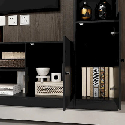 TV Stand/Electric Fireplace Ensemble Cozy Stylish Living Room Solution