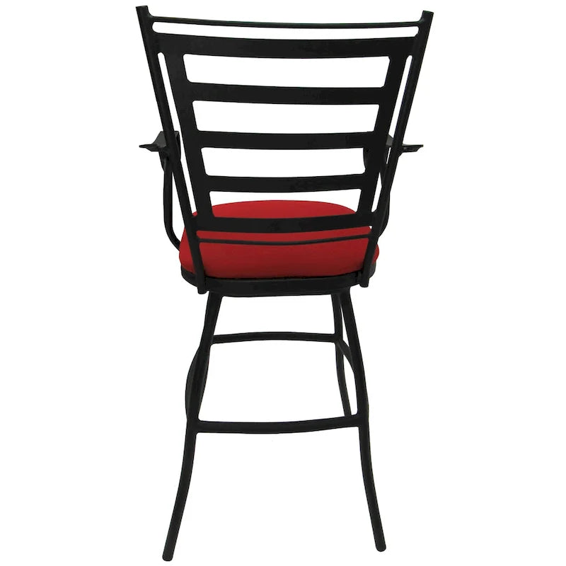 Extra Tall Spectator Swivel Bar Stool 35 Jenna - Black Frame - 34 - 35 inch Seat