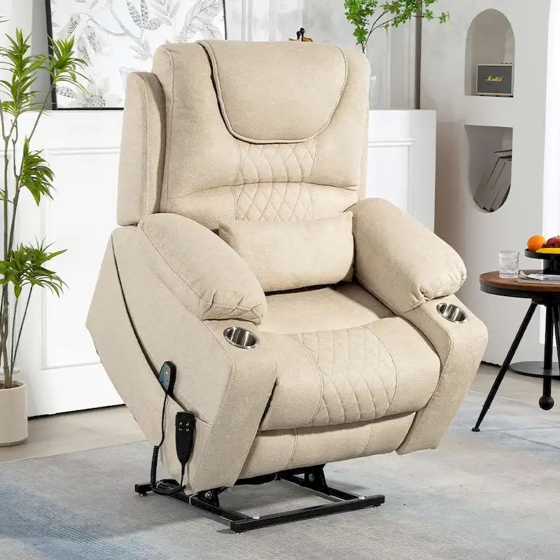 Upgraded Flagship Dual Motor Independent Control Oversized 180 Lay Flat Power Lift Recliner Chair