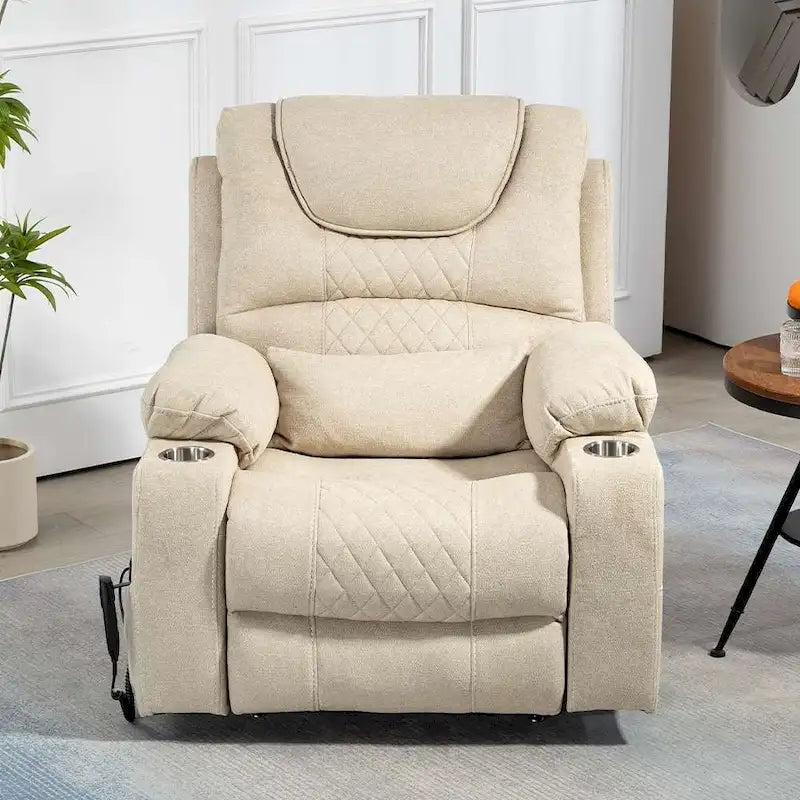 Upgraded Flagship Dual Motor Independent Control Oversized 180 Lay Flat Power Lift Recliner Chair