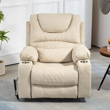 Upgraded Flagship Dual Motor Independent Control Oversized 180 Lay Flat Power Lift Recliner Chair
