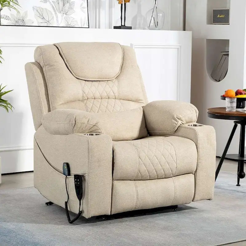 Upgraded Flagship Dual Motor Independent Control Oversized 180 Lay Flat Power Lift Recliner Chair
