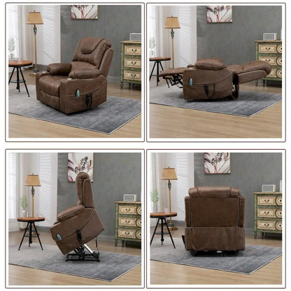 Upgraded Flagship Dual Motor Independent Control Oversized 180 Lay Flat Power Lift Recliner Chair