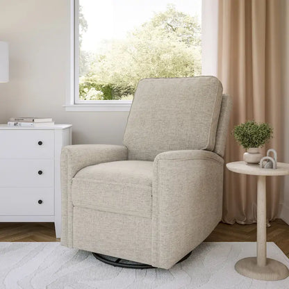 Swivel Glider Recliner Chair with Footrest