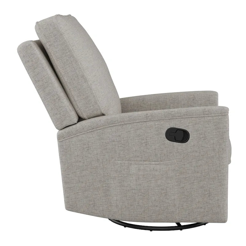 Swivel Glider Recliner Chair with Footrest