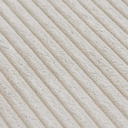 Large Modern Corduroy Fabric 3 Seats Sectional Sofa