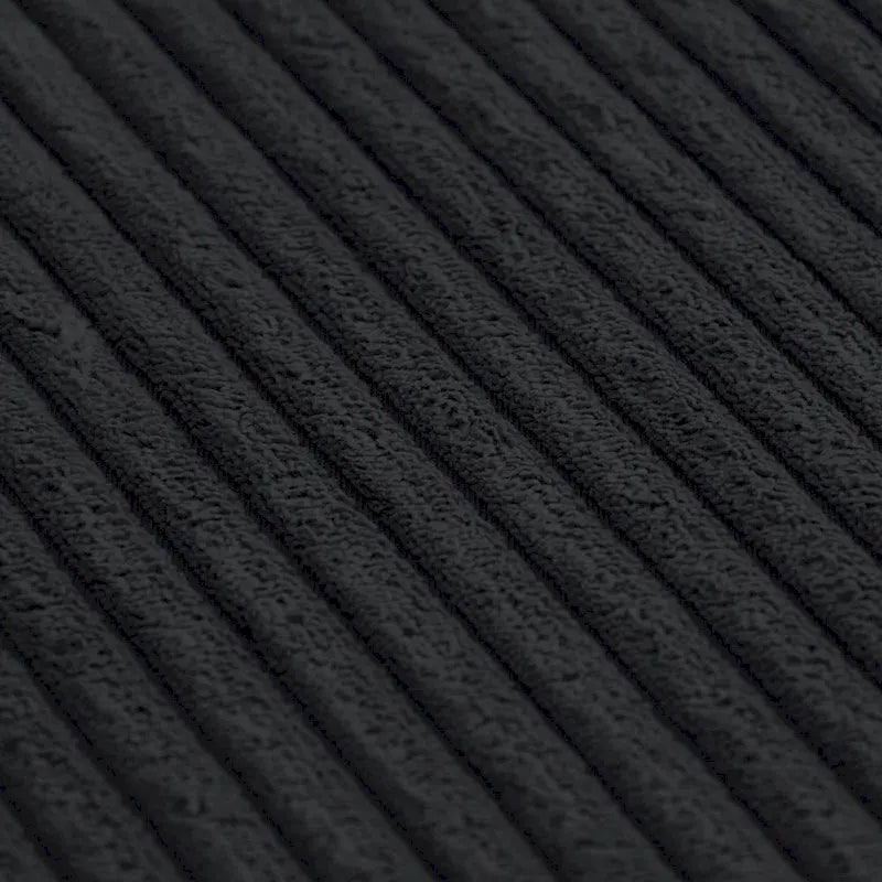 Large Modern Corduroy Fabric 3 Seats Sectional Sofa