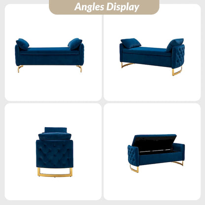 Robert Modern Upholstered Flip Top Storage Bench by HULALA HOME