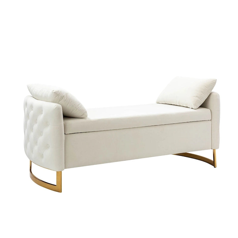 Robert Modern Upholstered Flip Top Storage Bench by HULALA HOME
