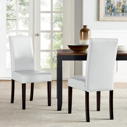 Monsoon Villa Faux Leather Parson Dining Chairs (Set of 2)