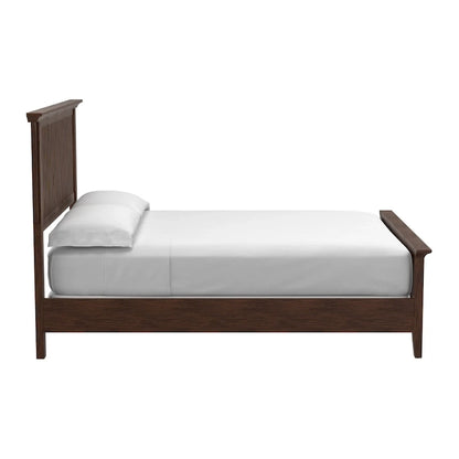Modern Mission Vintage Oak Finish Wood Bed