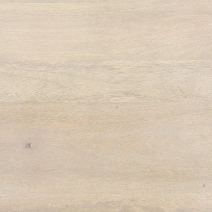 Maxwell Dark Brown Wood w/Black Metal Pedestal Round Side Table