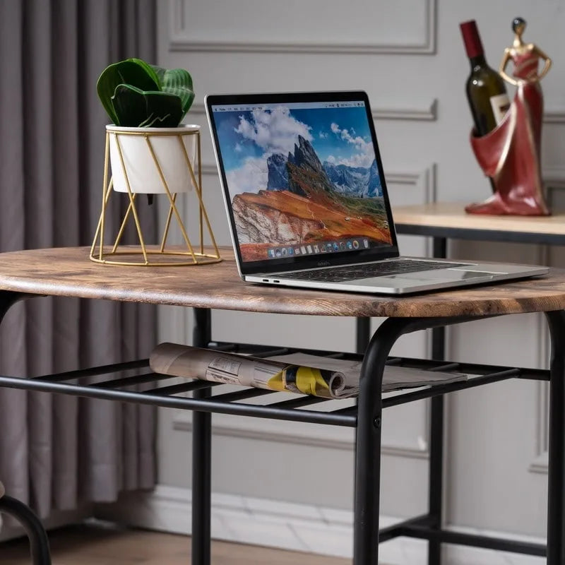 Modern Dining Set Breakfast Table with 2 Chairs Set of 3