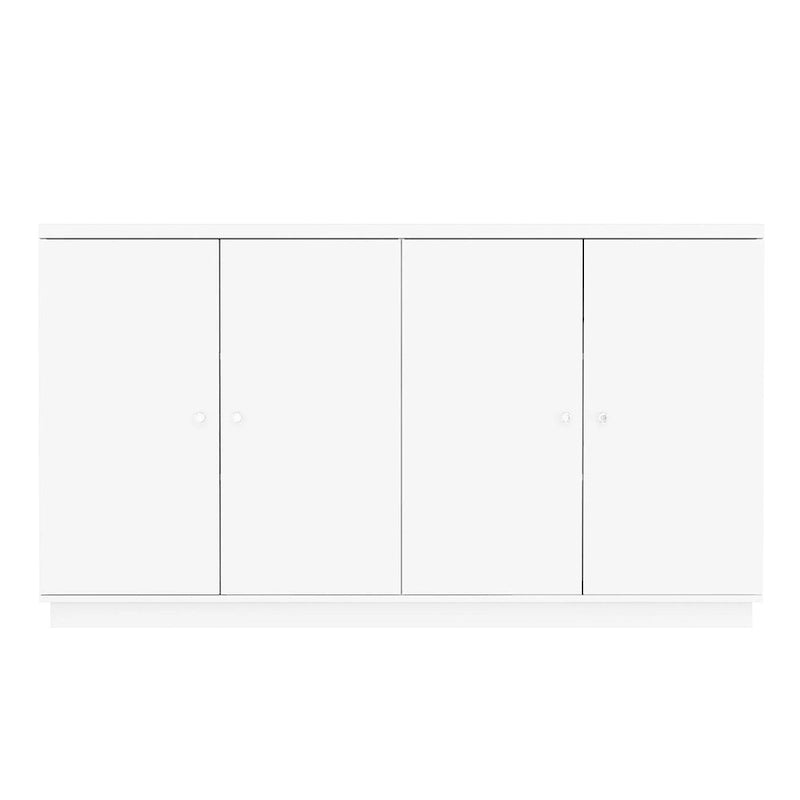 63W Kitchen Island White Storage Unit with Drawers and Cabinets - 63
