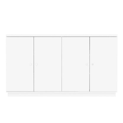 63W Kitchen Island White Storage Unit with Drawers and Cabinets - 63