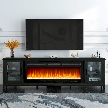 80 Fireplace TV Stand, Entertainment Center with 50 Electric Fireplace