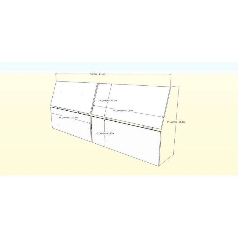 Nexera Alibi 4 Piece Bedroom Set, Walnut and Charcoal