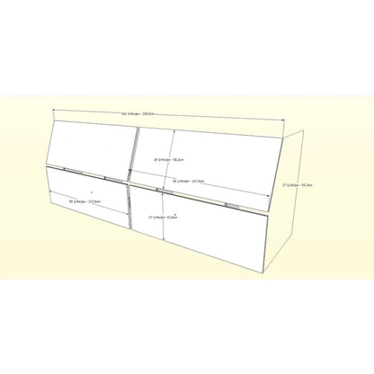 Nexera Alibi 4 Piece Bedroom Set, Walnut and Charcoal