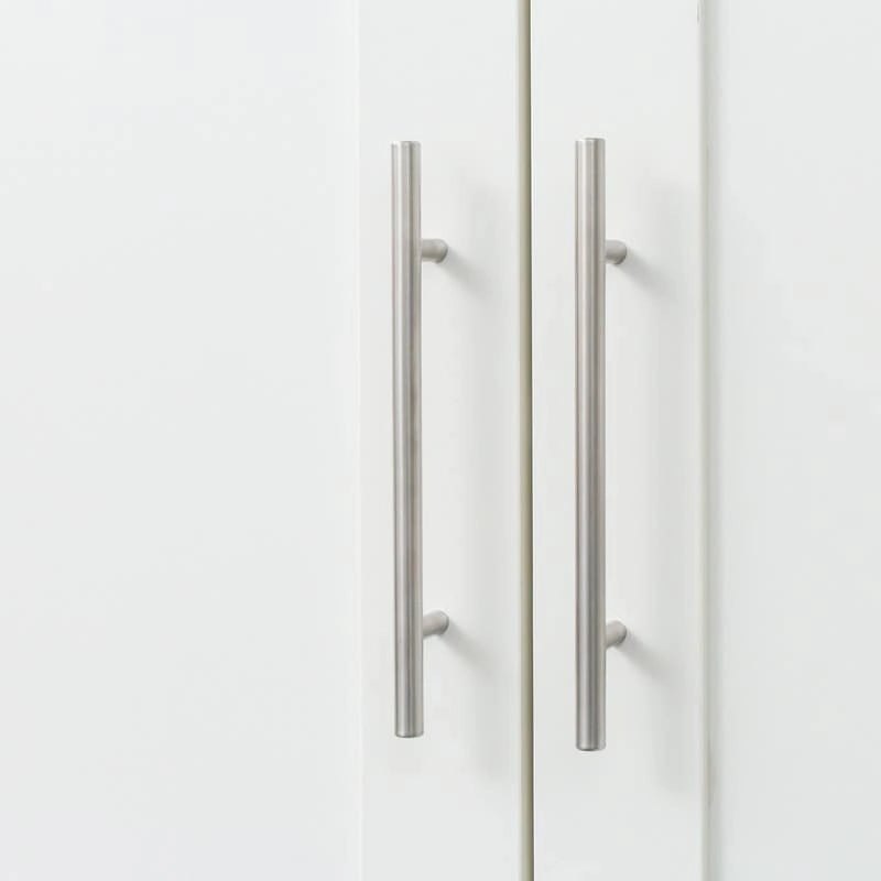 High Armoire Wardrobe and Storage Cabinet with 2 Doors and 3 Partitions to Separate 4 Storage Spaces 29.53W x 15.75 D x70.87H