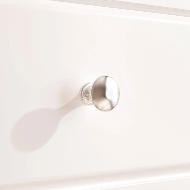 Bedroom Dresser with Silver Accents Sleek and Spacious Organizer Chest