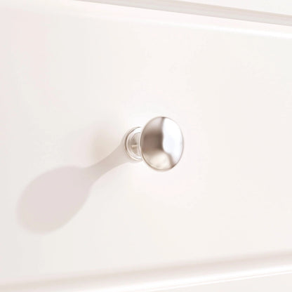 Bedroom Dresser with Silver Accents Sleek and Spacious Organizer Chest