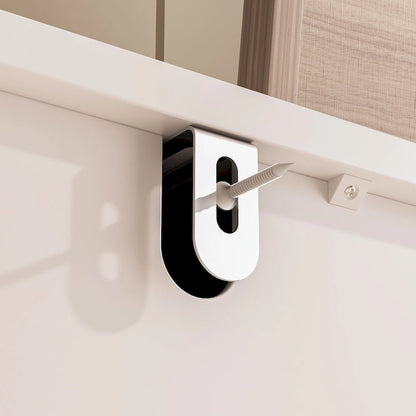 Bedroom Dresser with Silver Accents Sleek and Spacious Organizer Chest