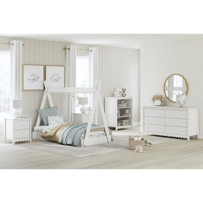 Signature Design by Ashley Hallityn White Twin Tent Bed
