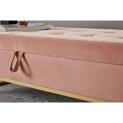 58.6 Bed Bench Metal Base with Storage