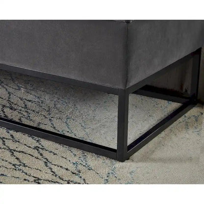 58.6 Bed Bench Metal Base with Storage