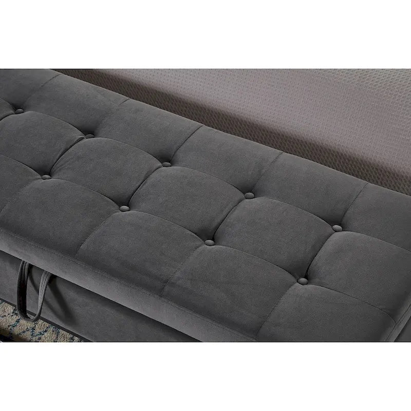 58.6 Bed Bench Metal Base with Storage