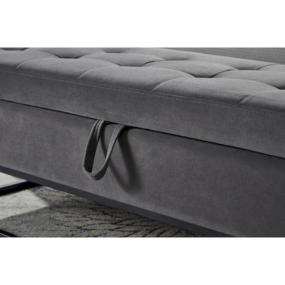 58.6 Bed Bench Metal Base with Storage