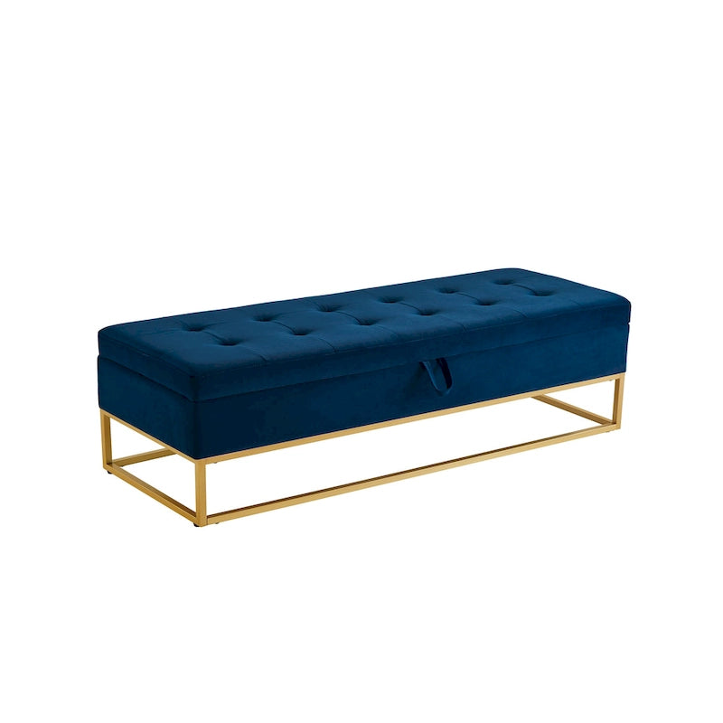 58.6 Bed Bench Metal Base with Storage
