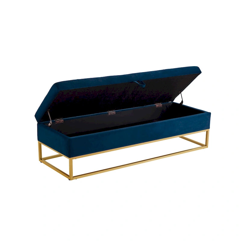 58.6 Bed Bench Metal Base with Storage