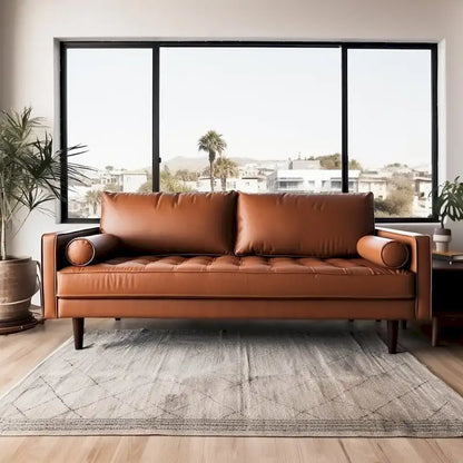 Birkdale 70.1 Faux Leather Sofa