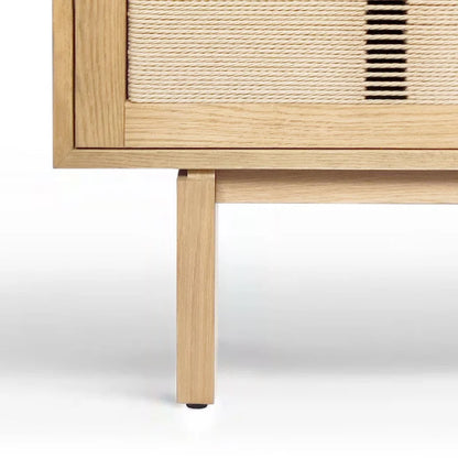 Studio London Wooden TV Stand with Doors Contemporary Media Console