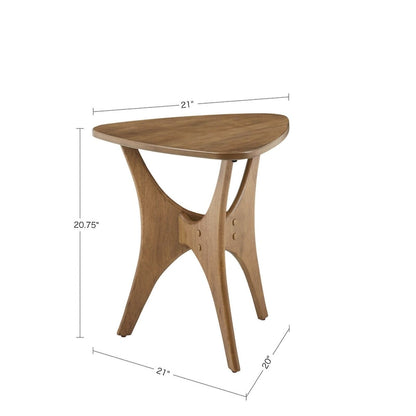 Triangle Wood Side TableModern Accent table,for Living Room Bedroom Studio, ComfyLiving Room table Comfy Reading