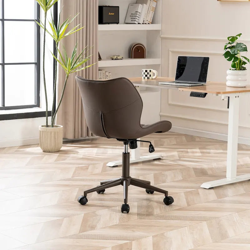 Swivel Armless Desk Chair Office Chairs Makeup Vanity Chair