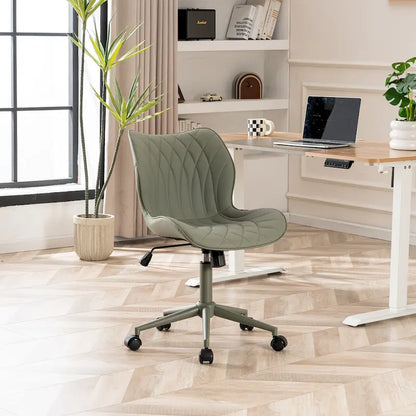 Swivel Armless Desk Chair Office Chairs Makeup Vanity Chair