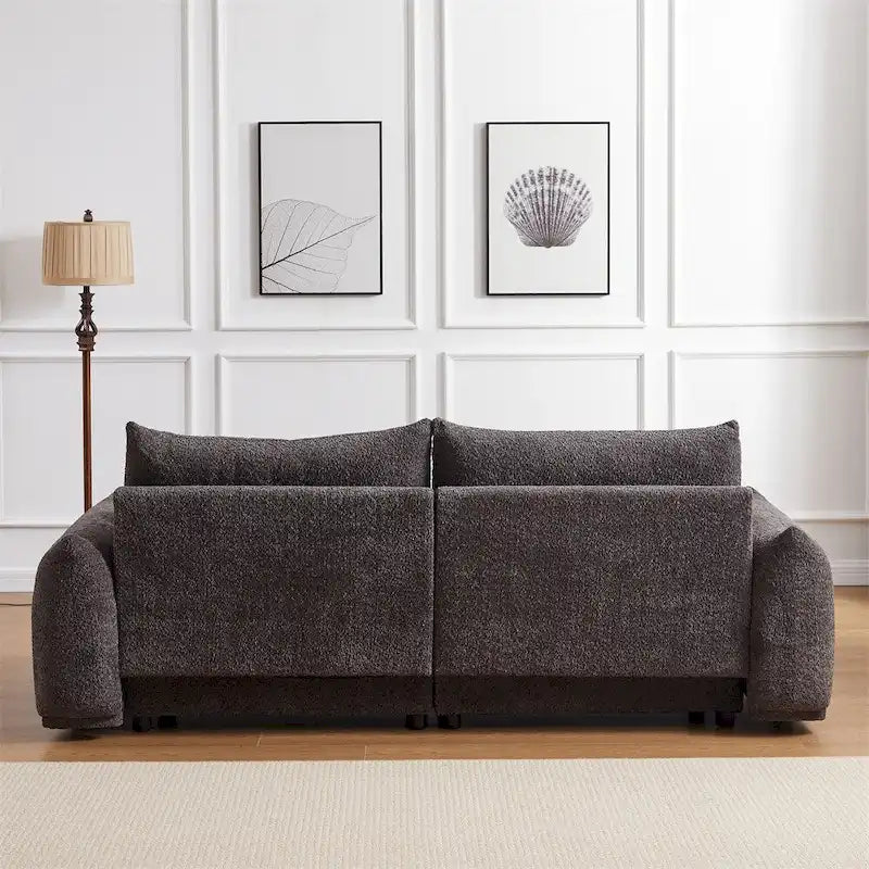 Lamb's Wool 2-Seater Cushion Sofa 90 Comfortable Sofa,w/2 Cushions