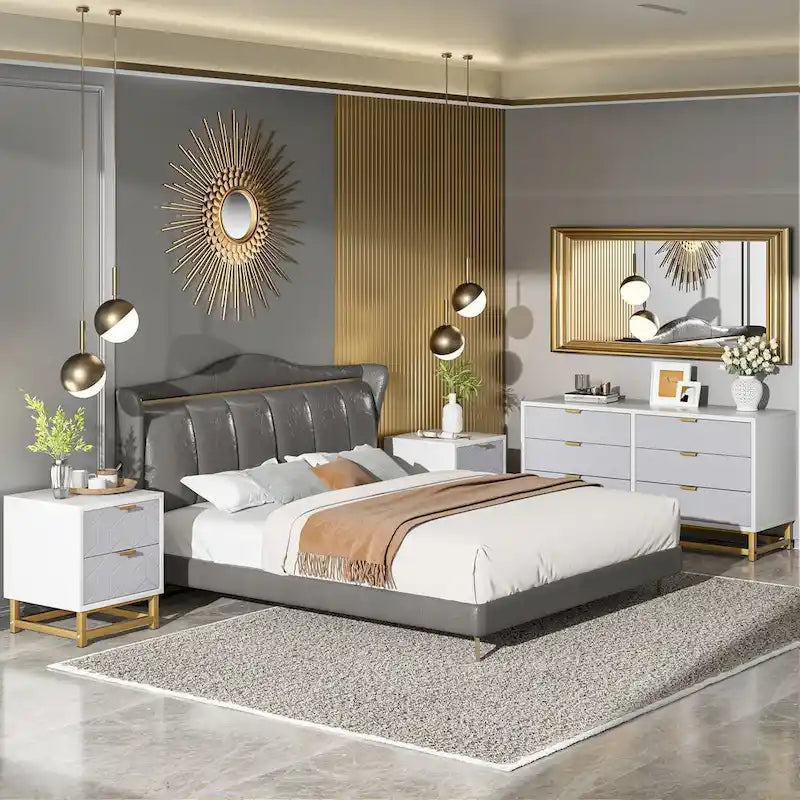 6 Drawer Dresser for Bedroom, Wood Chest of Drawers