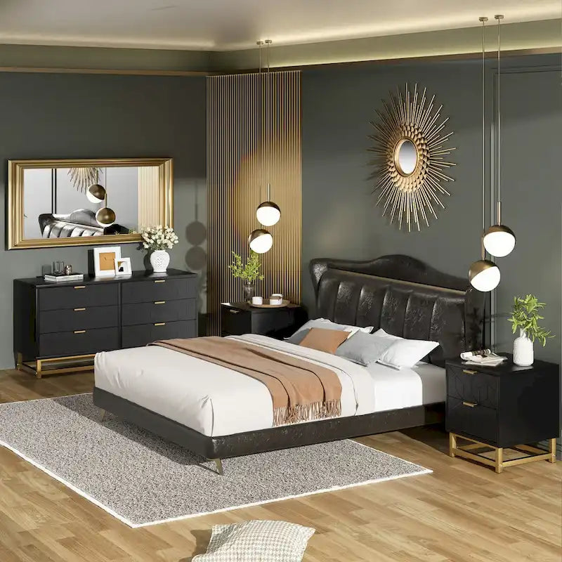 6 Drawer Dresser for Bedroom, Wood Chest of Drawers