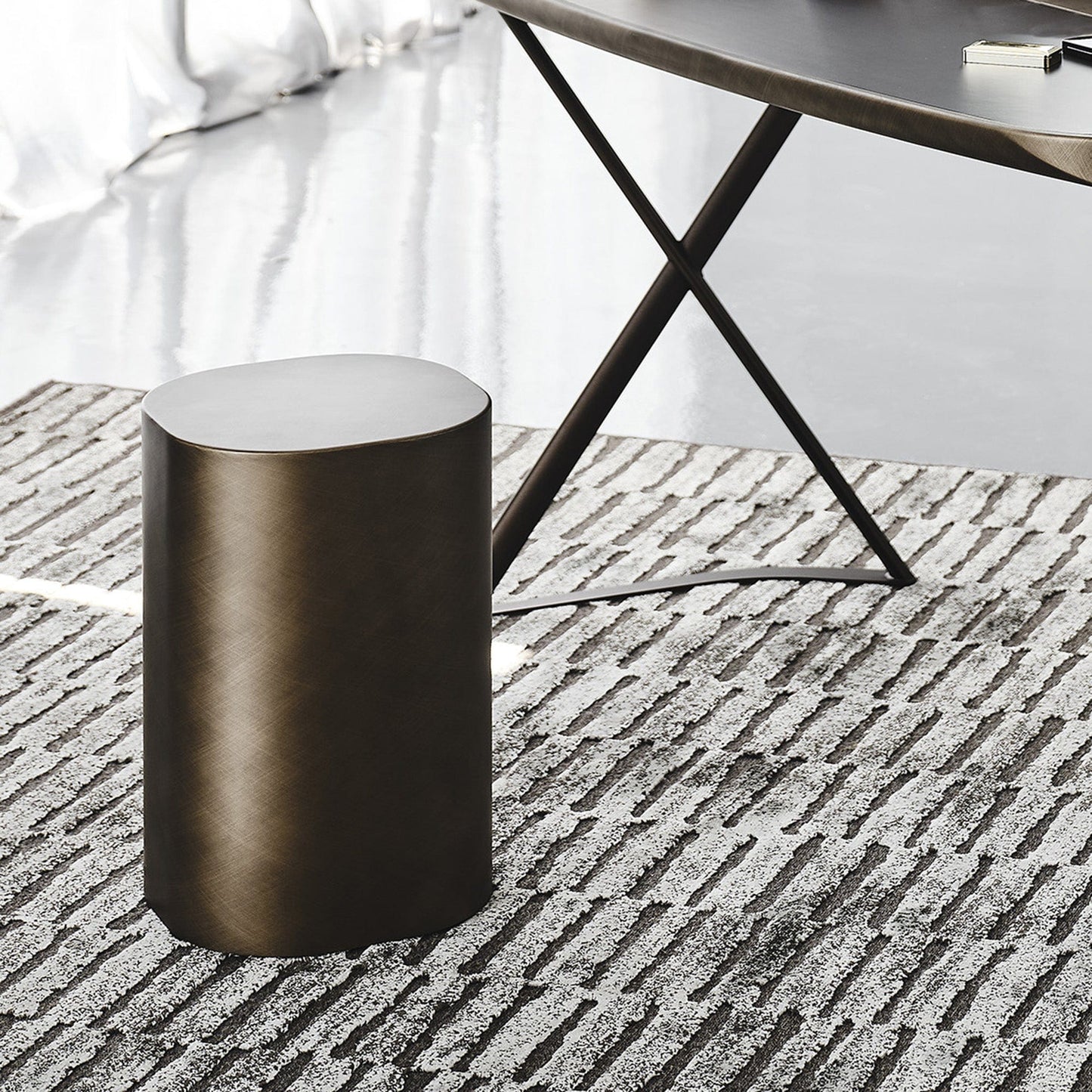Cattelan Italia Pancho - Coffee Table In Lacquered Steel
