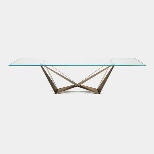Cattelan Italia - Skorpio Dining Table Clear Glass Top