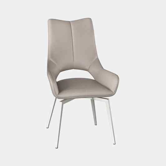 Aristo - Swivel Dining Chair In Faux Leather