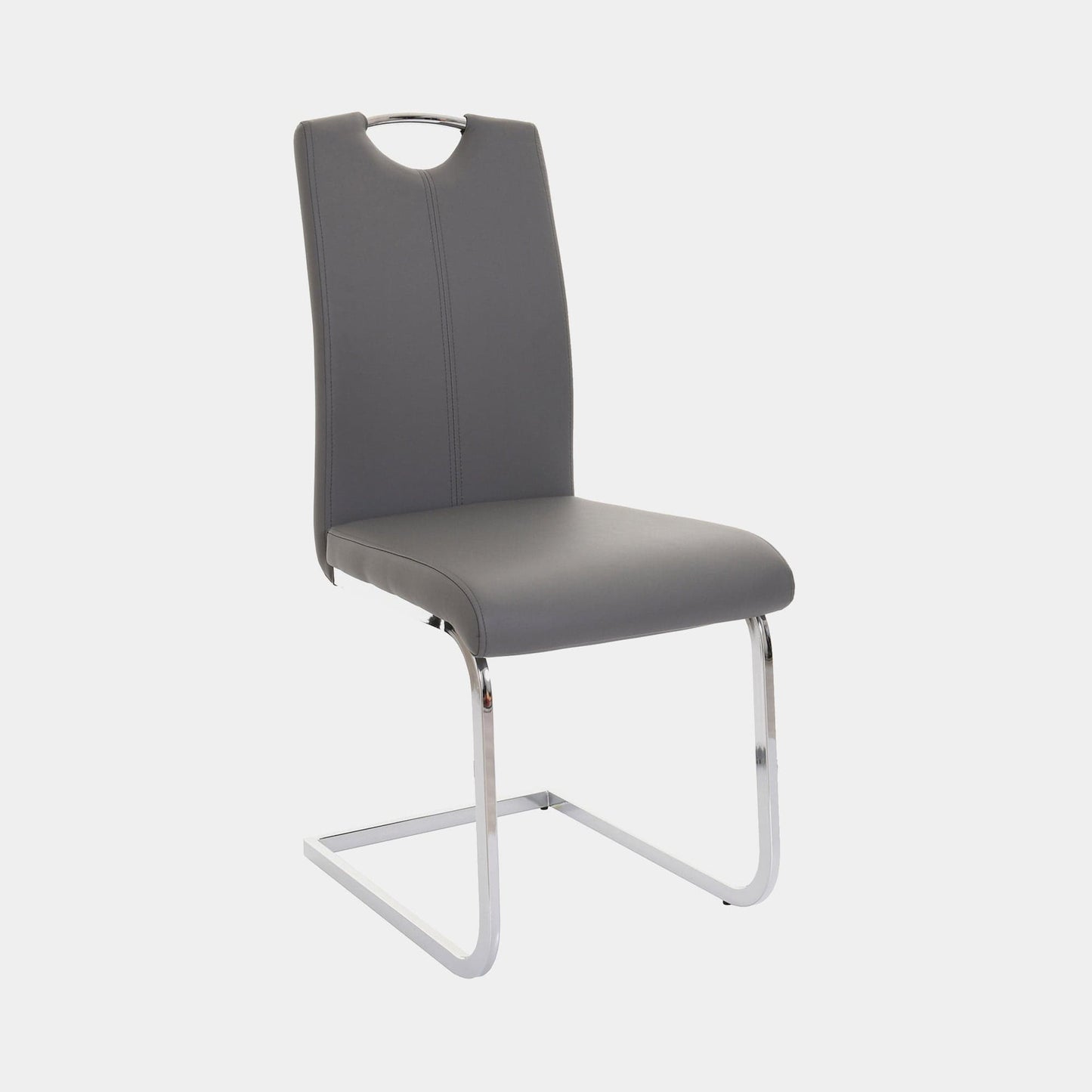 Naples - Cantilever Dining Chair In Faux Leather