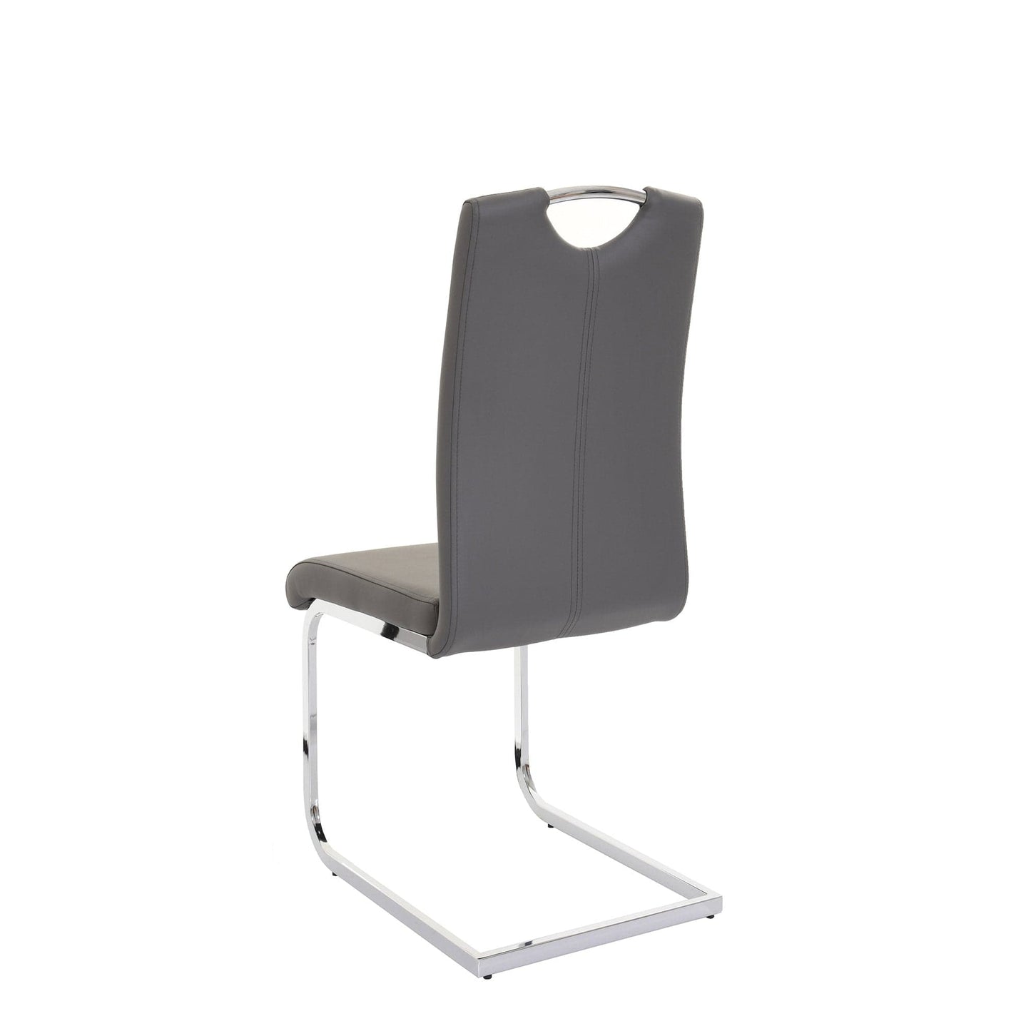 Naples - Cantilever Dining Chair In Faux Leather