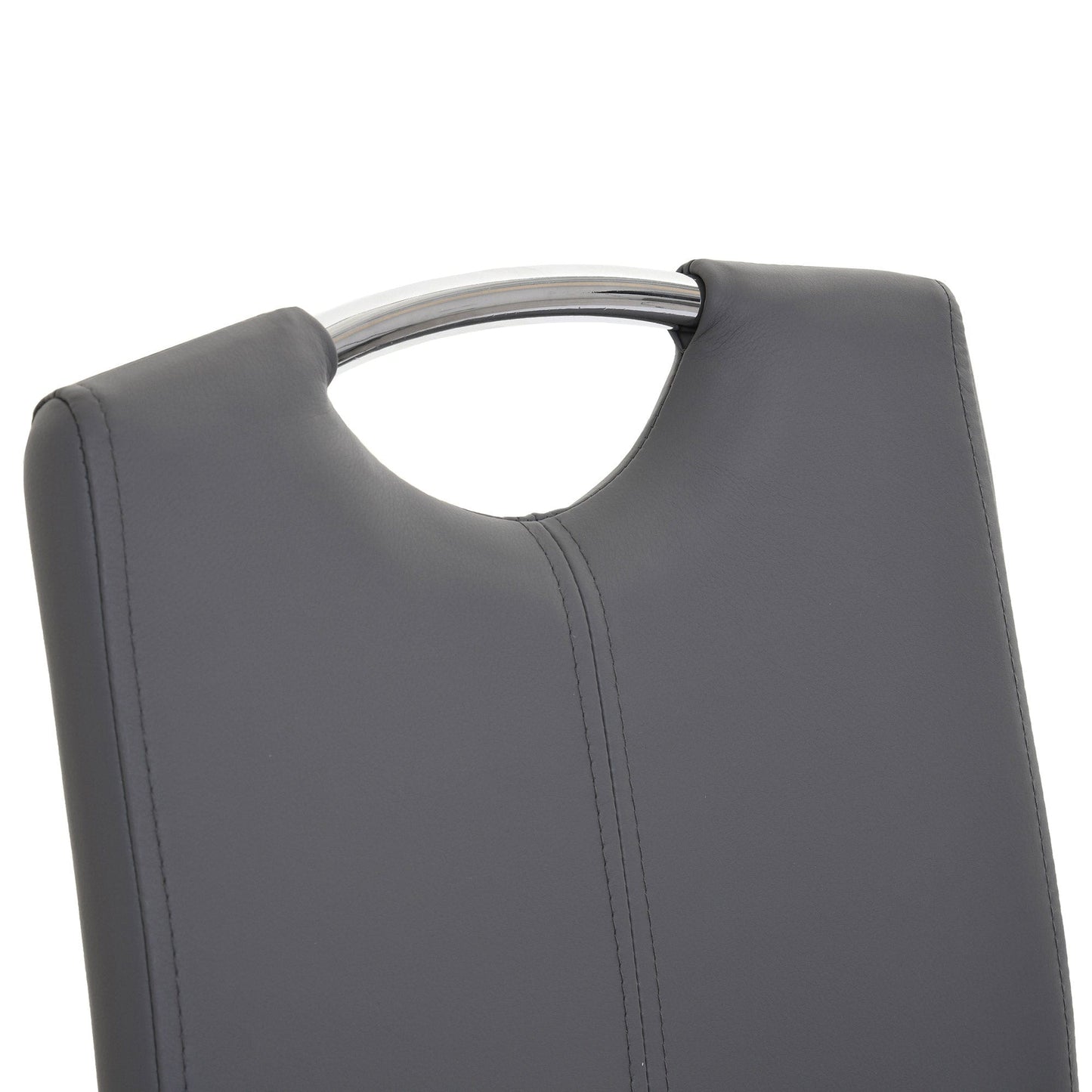 Naples - Cantilever Dining Chair In Faux Leather