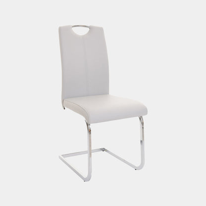 Naples - Cantilever Dining Chair In Faux Leather